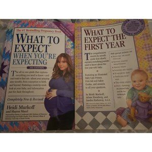 LOT of TWO.. PREGNANCY BOOKS ...when you're Expexting & ...the First Year  *READ